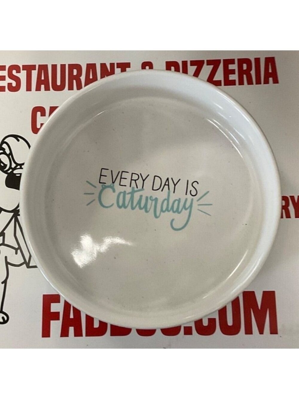 Every Day Is Caturday Ceramic Cat Bowl